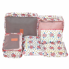 6 PC TRAVEL LUGGAGE STORAGE CUBES
