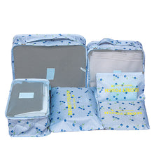 6 PC TRAVEL LUGGAGE STORAGE CUBES