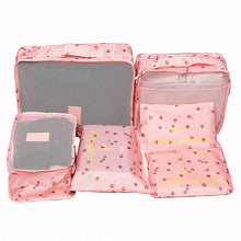 6 PC TRAVEL LUGGAGE STORAGE CUBES