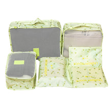 6 PC TRAVEL LUGGAGE STORAGE CUBES