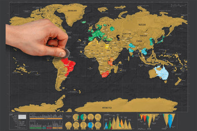 LUCKIES OF LONDON SCRATCH MAP – DELUXE EDITION