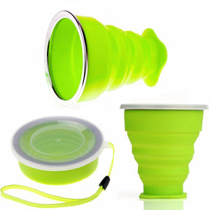 SILICONE COLLAPSIBLE FORDABLE CUP