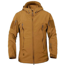 TACTICAL SOFTSHELL FLEECE HOODED JACKET/COAT