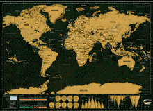 LUCKIES OF LONDON SCRATCH MAP – DELUXE EDITION
