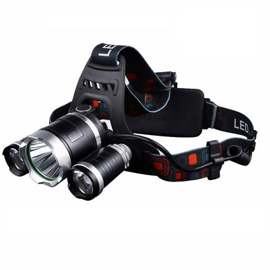CREE XML T6+2R5 LED RECHARGEABLE HEADLIGHT (4 MODES)