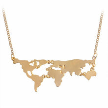 3 Colors World Map Pendant Necklace *GREAT GIFT* - Gear Consumer