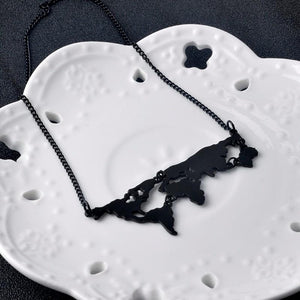 3 Colors World Map Pendant Necklace *GREAT GIFT* - Gear Consumer