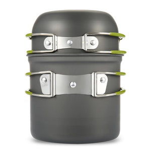 Lightweight Hiking/Backpacking/Camping Pot & Pan Cookware (2 PC/SET) - Gear Consumer