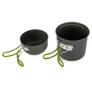 Lightweight Hiking/Backpacking/Camping Pot & Pan Cookware (2 PC/SET) - Gear Consumer
