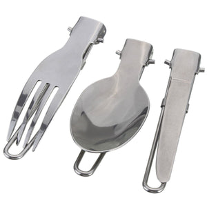 3 pcs /set Foldable Stainless Steel Cutlery - Gear Consumer