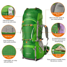 70L INTERNAL FRAME LONG DISTANCE BACKPACK *WITH RAIN COVER*