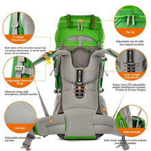 70L INTERNAL FRAME LONG DISTANCE BACKPACK *WITH RAIN COVER*