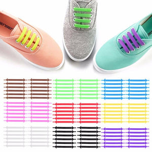 Elastic Silicone Unisex No Tie Shoelaces - Gear Consumer
