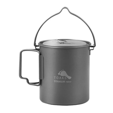 750ml TITANIUM Outdoor Camping Pot - Gear Consumer