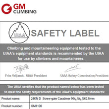 GM 5 x 24KN Rock Climbing Carabiner - Gear Consumer
