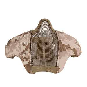 TACTICAL LOWER HALF STEEL MESH FACE MASK