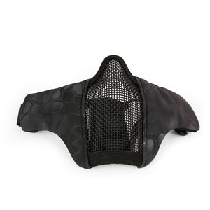 TACTICAL LOWER HALF STEEL MESH FACE MASK