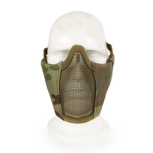 TACTICAL LOWER HALF STEEL MESH FACE MASK