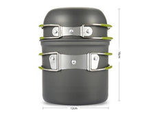 Lightweight Hiking/Backpacking/Camping Pot & Pan Cookware (2 PC/SET) - Gear Consumer