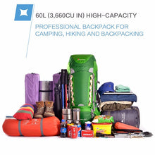 60L INTERNAL FRAME BACKPACK *RAIN COVER INCLUDED*
