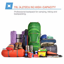 70L INTERNAL FRAME LONG DISTANCE BACKPACK *WITH RAIN COVER*