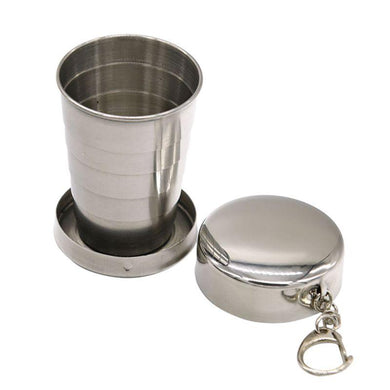 S/M/L STAINLESS STEEL COLLAPSIBLE FOLDING CUP - Gear Consumer