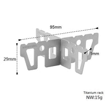 Mini Titanium Alcohol Stove w/ Rack - Gear Consumer
