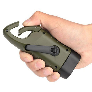 Dynamo/Solar Powered Rechargeable LED Emergency Flashlight - Gear Consumer