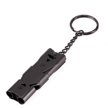 Double Pipe 150 Decibel Stainless Steel Survival Keychain Whistle - Gear Consumer