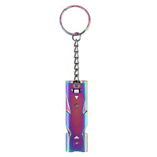 Double Pipe 150 Decibel Stainless Steel Survival Keychain Whistle - Gear Consumer