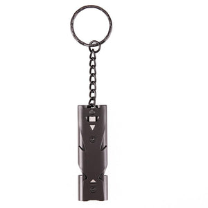 Double Pipe 150 Decibel Stainless Steel Survival Keychain Whistle - Gear Consumer