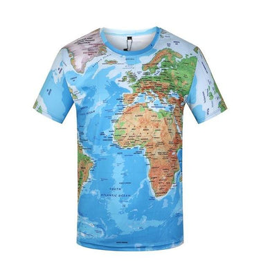 World Map Short Sleeve T-Shirt - Gear Consumer
