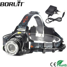Boruit 2000LM XML-T6 LED Headlamp 3-Mode Zoom Adjustable Headlight - Gear Consumer