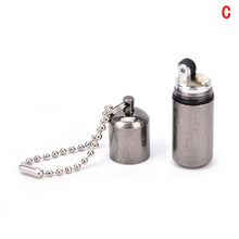 WATERPROOF KEYRING FLINT CAPSULE LIGHTER