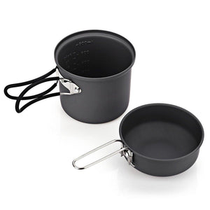 PORTABLE 7PC CAMPING STOVE COOKWARE KIT - Gear Consumer