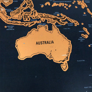 GLOBETROTTER SCRATCHABLE WORLD MAP - DELUXE EDITION