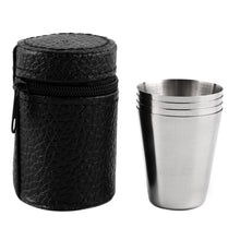 1 Set of 4 Stainless Steel Mug Camping Cups - Gear Consumer