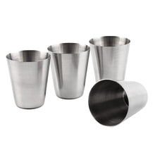 1 Set of 4 Stainless Steel Mug Camping Cups - Gear Consumer
