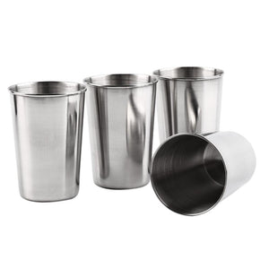 1 Set of 4 Stainless Steel Mug Camping Cups - Gear Consumer