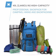 40L INTERNAL FRAME OUTDOOR BACKPACK *WITH RAIN COVER*