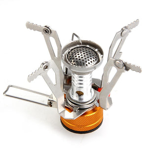 Ultra Mini Metal Foldable Gas Stove (9x9x8cm) - Gear Consumer