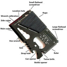 EDC Multi-Tool Survival Card with Rope - Gear Consumer