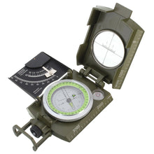 Professional Lensatic Sighting Metal Compass with Inclinometer and Carrying Pouch - Gear Consumer