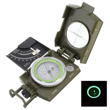 Professional Lensatic Sighting Metal Compass with Inclinometer and Carrying Pouch - Gear Consumer