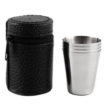 1 Set of 4 Stainless Steel Mug Camping Cups - Gear Consumer