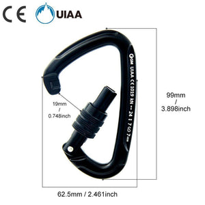 24KN Rock Climbing Carabiner - Gear Consumer