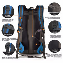 40L INTERNAL FRAME OUTDOOR BACKPACK *WITH RAIN COVER*