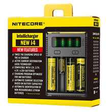 Nitecore i4 Intelligent Battery Charger w/ LCD (18650, 14500, 16340, 26650) - Gear Consumer