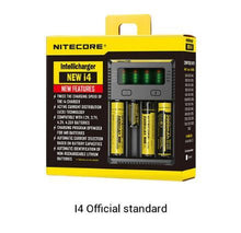 Nitecore i4 Intelligent Battery Charger w/ LCD (18650, 14500, 16340, 26650) - Gear Consumer