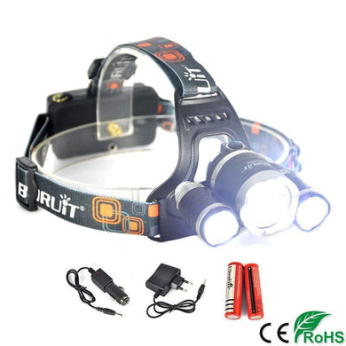 Boruit XML L2+2R5 LED 2000 LM Headlight - Gear Consumer